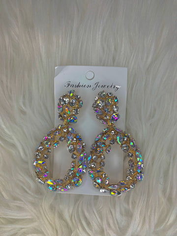 Round Endless Diamond Earrings